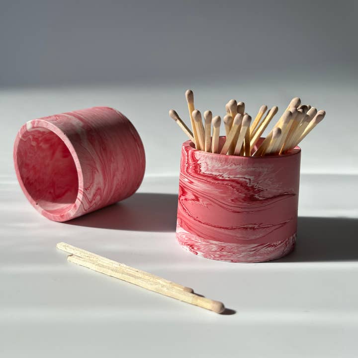 AlphaGrayArt - Wholesale Plant Pot - Pink Marble Pot | Plant Pot | Matchstick pot | Indoor Plant5