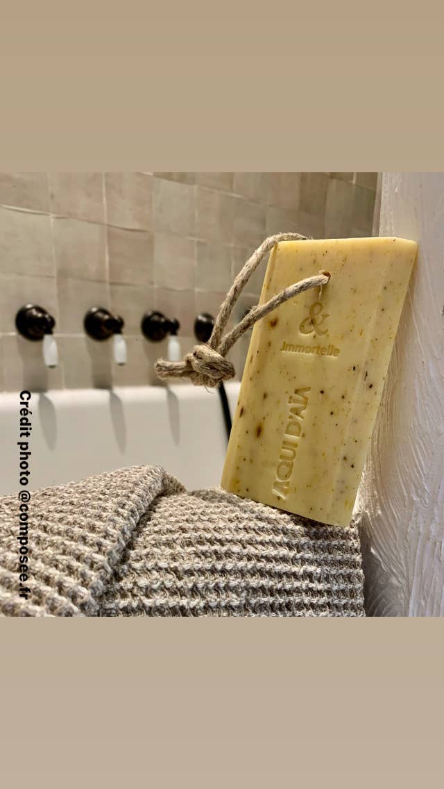 MAITRE SAVONITTO – Großhandel Feste Seife – Seife am Seil Immortelle 110g2