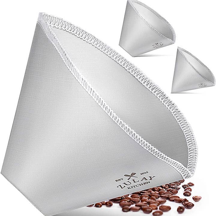 Zulay Kitchen - Wholesale Pour-over & dripper - Stainless Steel Reusable Pour Over Coffee Filter7