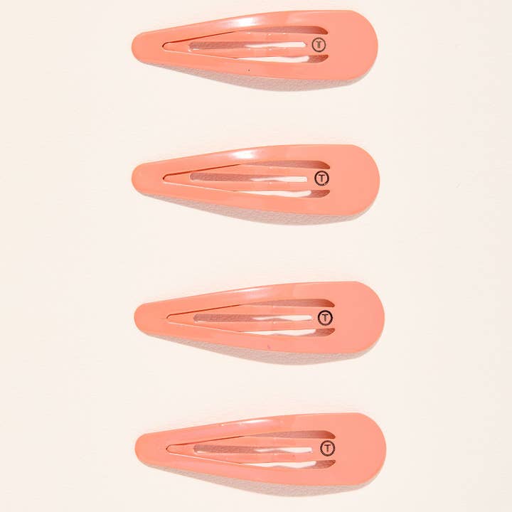 TELETIES – Engroshandel Hårspænde - Dame – Snap Clip | Coral Craze | 6 stk.6