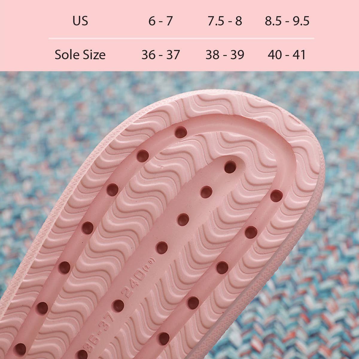 Suzie Q USA - Vente Chaussons – femme - Chaussons épais ouverts antidérapants à séchage rapide, doux et confortables9