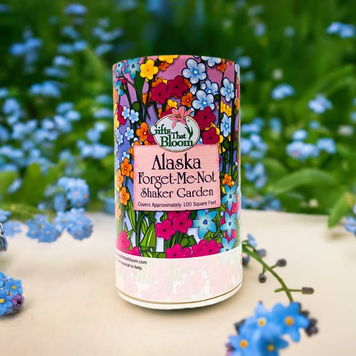 Gifts That Bloom - Wholesale Plant Seeds - Alaska Forget Me Not Shaker Garden Seed Kit1