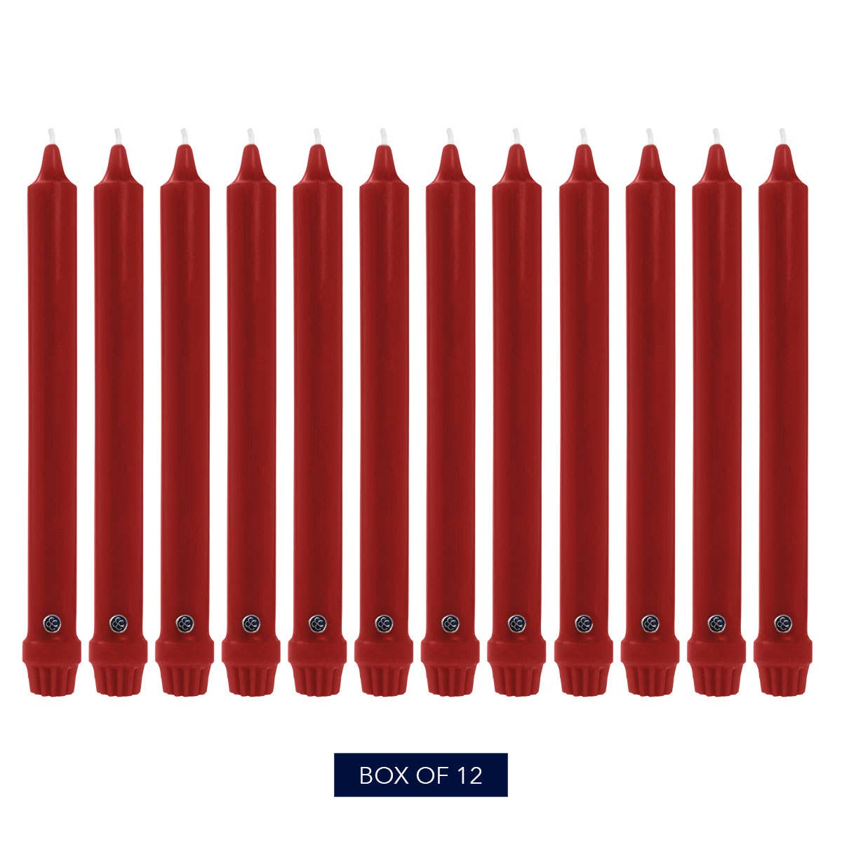 MVP Group International INC - Wholesale Tapered Candle/Candlestick - Colonial Candle Classic Taper-Unscented-8in-Red1