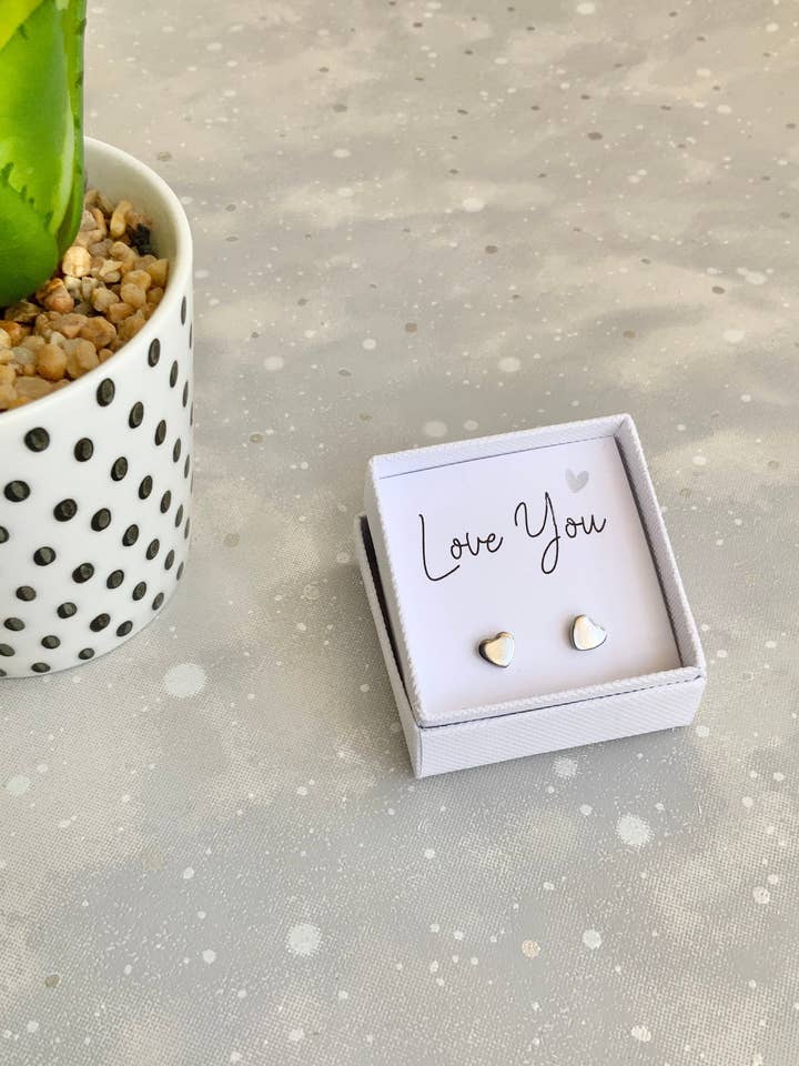 Pendientes Love You Heart, regalo para novia o amiga para venta al por mayor de The Gift Club
