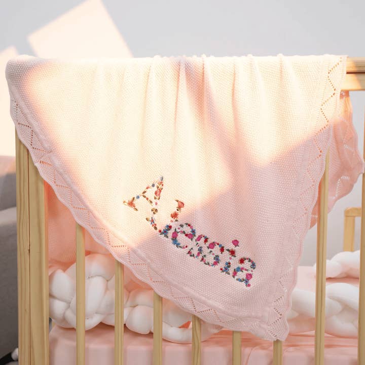 SwaddleAn - Wholesale Milestone Blanket - Kids & Baby - Heirloom Lacing Baby Blanket - 100% Cotton9