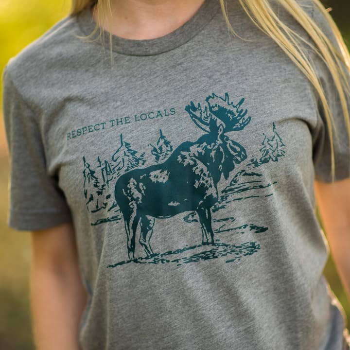 Respect the Locals Moose T-shirt for wholesale by Section 21 Apparel