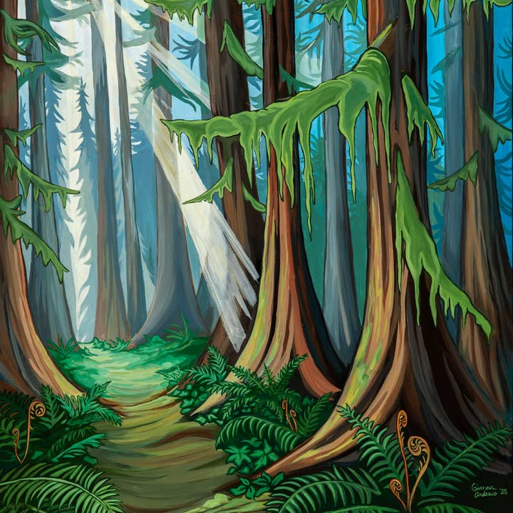 "Skovlys" Print for engroshandel hos Gianna Andrews Studio