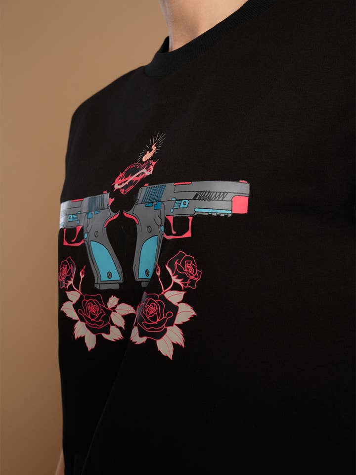 Black VALERIA SWEATSHIRT for wholesale on Faire3