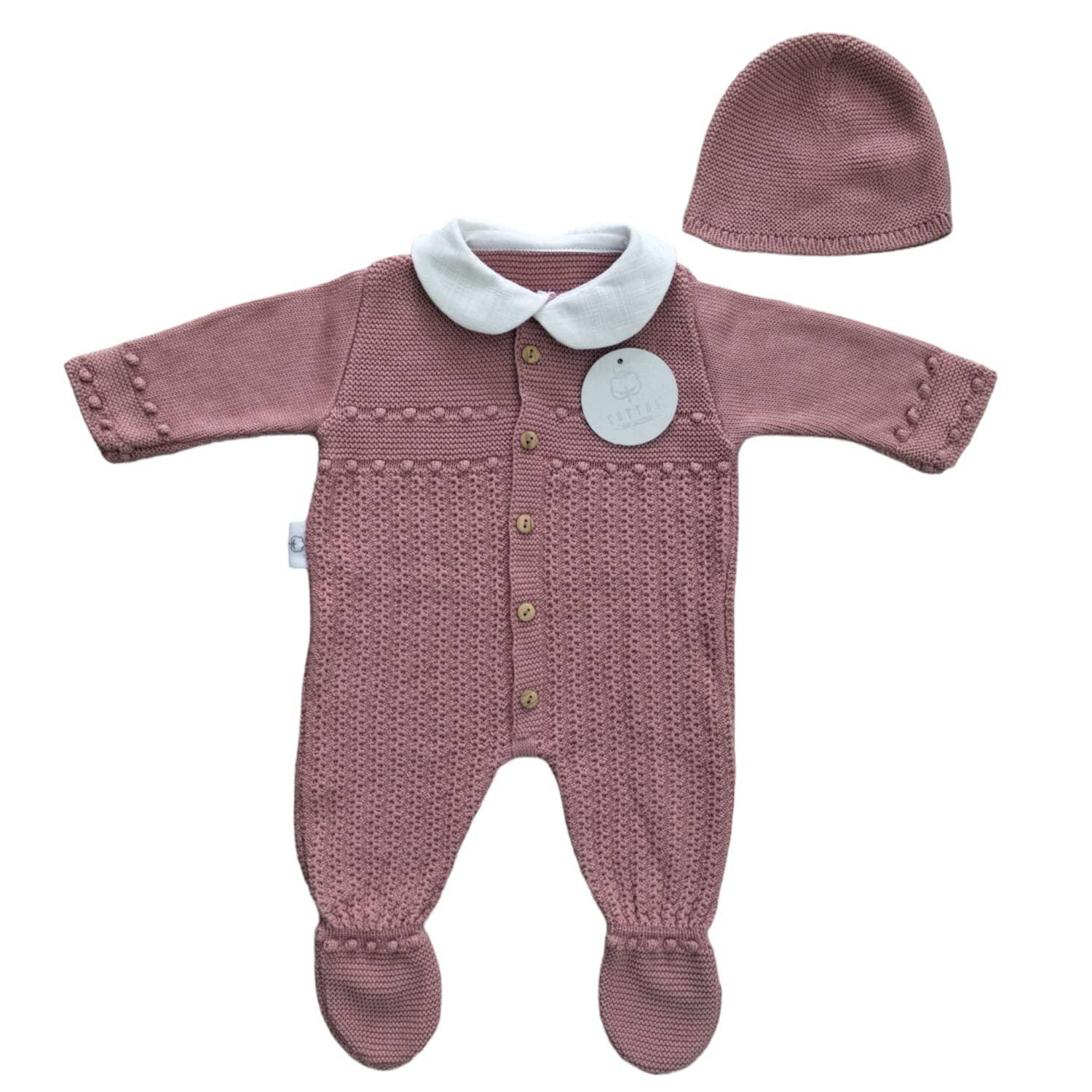 Cotton Socks - Wholesale Clothing Set - Baby - CT 502 JUMPSUIT SET WITH HAT3