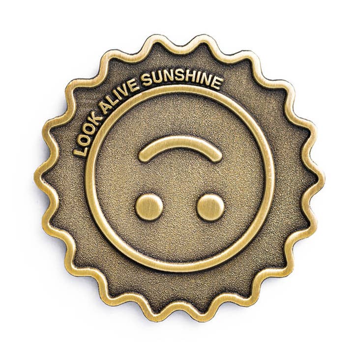 Look Alive Sunshine Pin for wholesale by EVOL-EYE co.