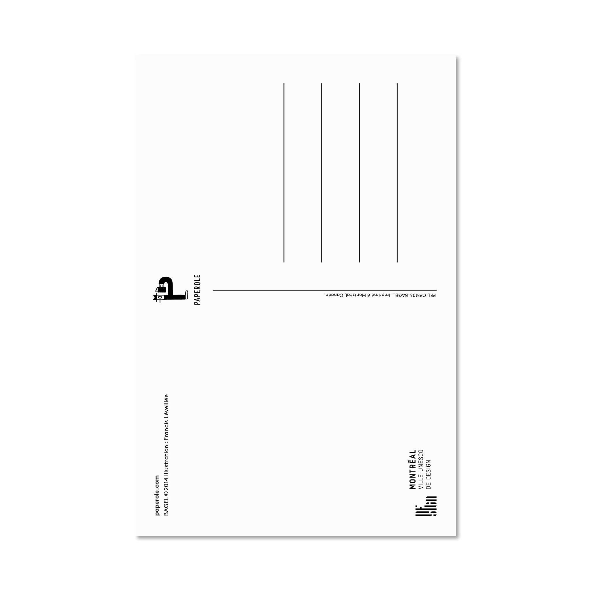 Paperole - Wholesale Postcard - BAGEL — Postcard1