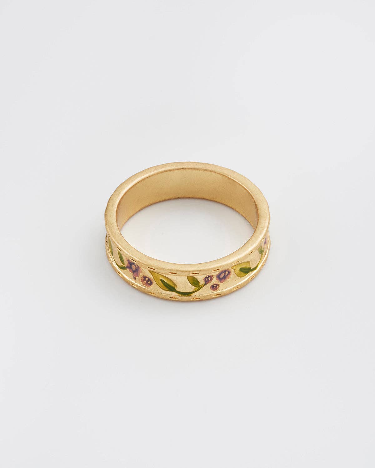 Fable England – wholesale Band/stacked ring – Blackberry Bramble Gold Ring2