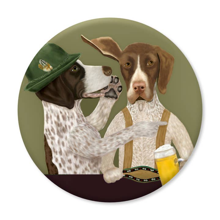 German Pointer Dog Magnet for wholesale by Laura Bergsma Studio