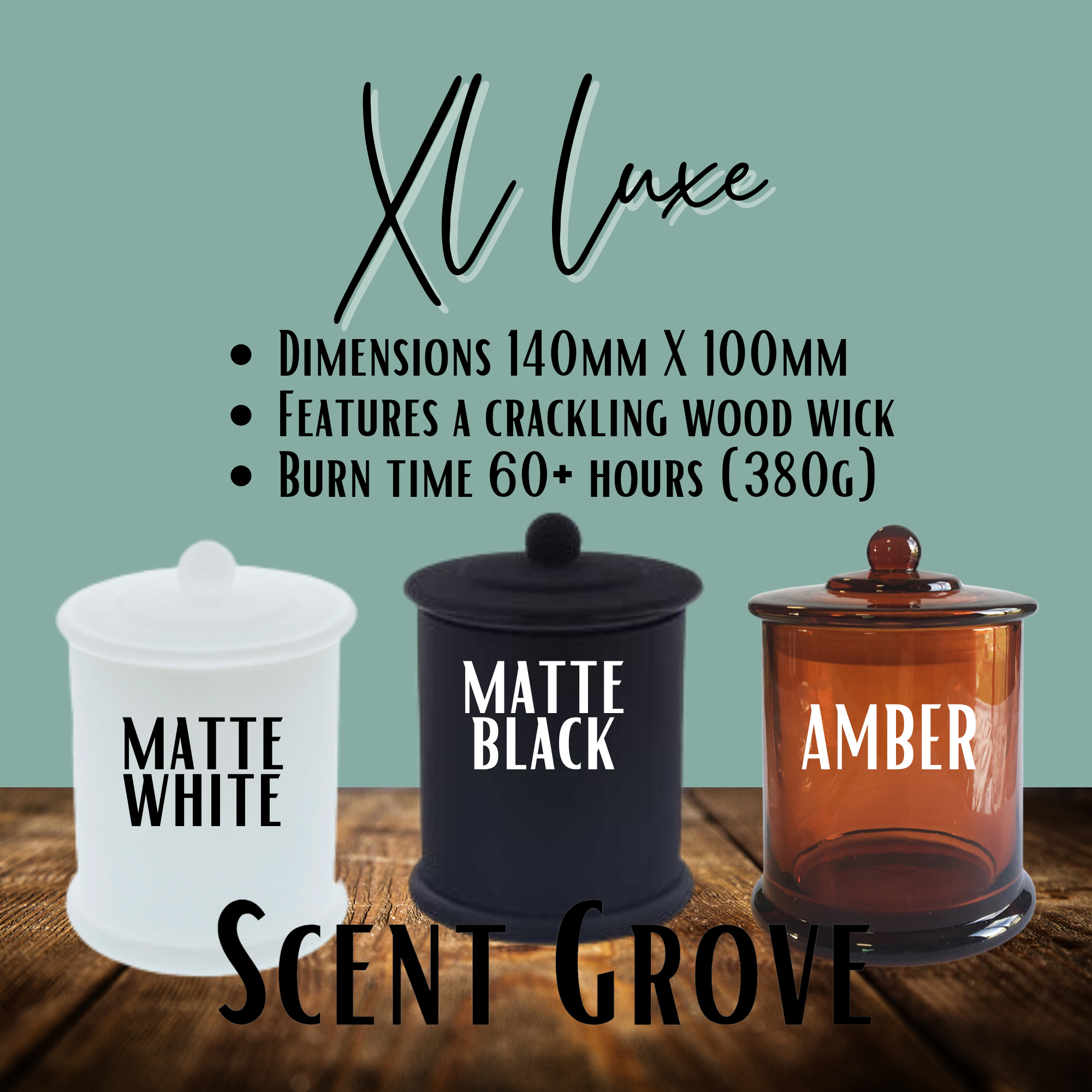 Scent Grove - Wholesale Jar/filled candle - Kakadu Plum scented Wood Wick Soy Candle2