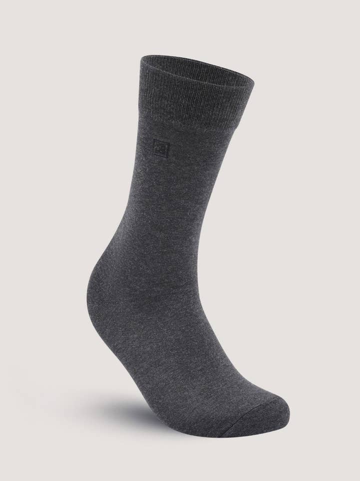 Charcoal Grey Plain Premium Socks for wholesale by Brian Oak Limited