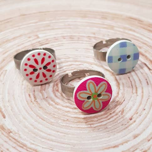 Button ring for wholesale by Shin&A