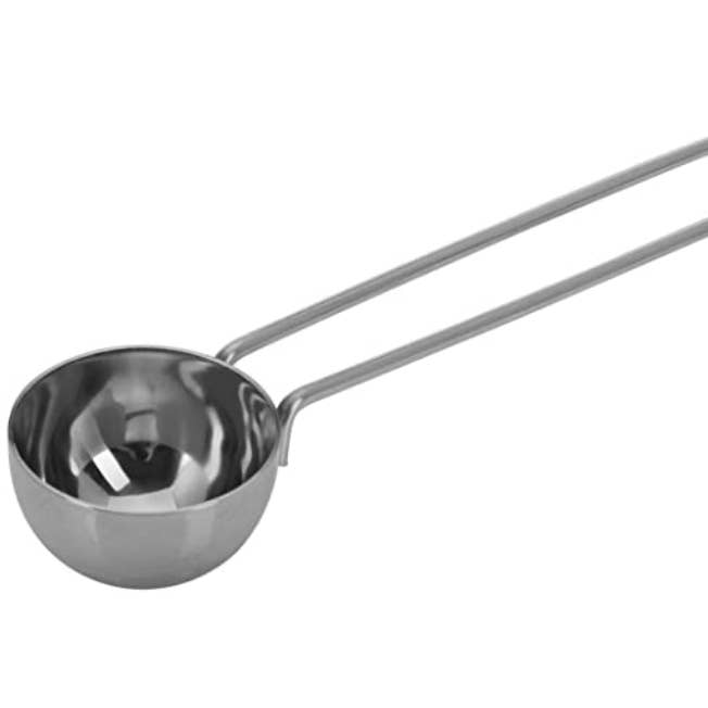 Measuring spoon for dosing tea, herbs, coffee. Made of stainless steel for wholesale by alanda's