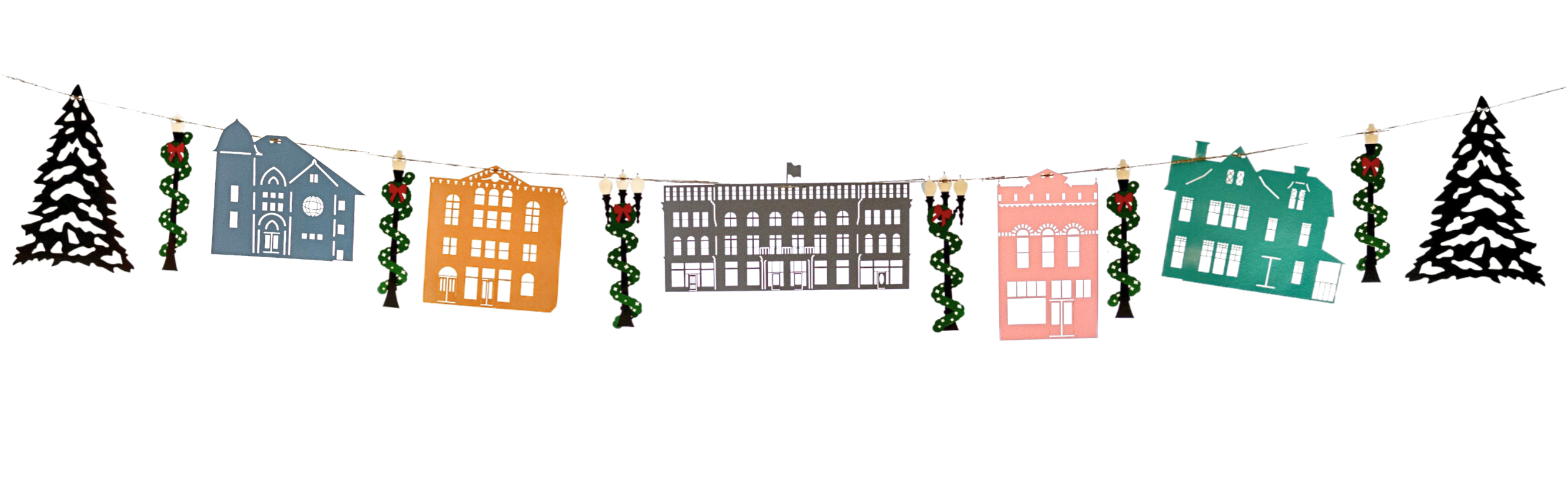 The Creative Garland Company - Wholesale Bunting/Garland - The Aspen Garland - Colorful2