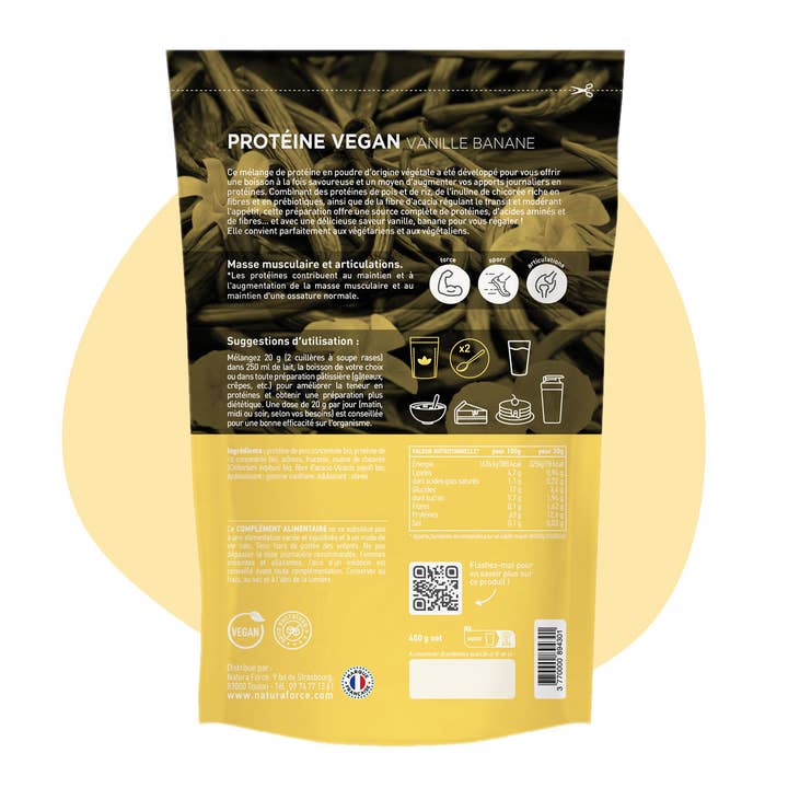 Natura Force - Wholesale Protein/Superfood Powder - Vegan Vanilla Banana Protein