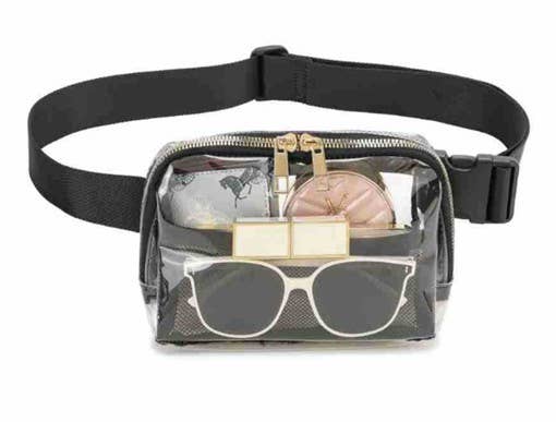 JOSSLYN by wall to wall - Wholesale Belt Bag - Women's - CLEAR CROSS BODY SLING MESSENGER FANNY PACK | 40P5166
