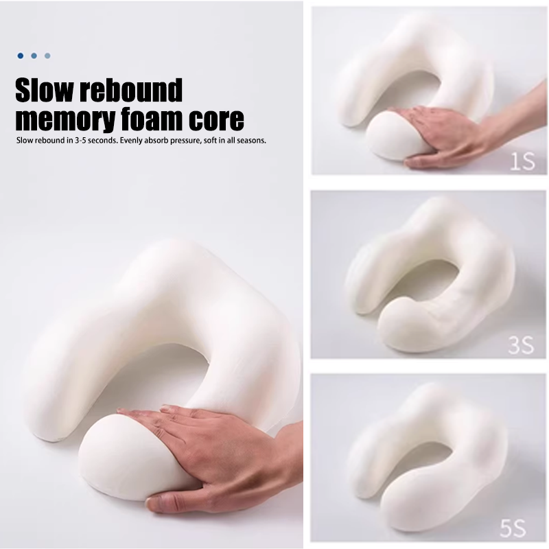 VIGOR - Vendita all'ingrosso Set da viaggio - Cuscino da viaggio con cappuccio a forma di U per collo (confezione da 10)8