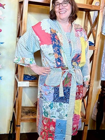 Kamal Booti PATCHWORK Kimono NEU für den Großhandel von Handprint