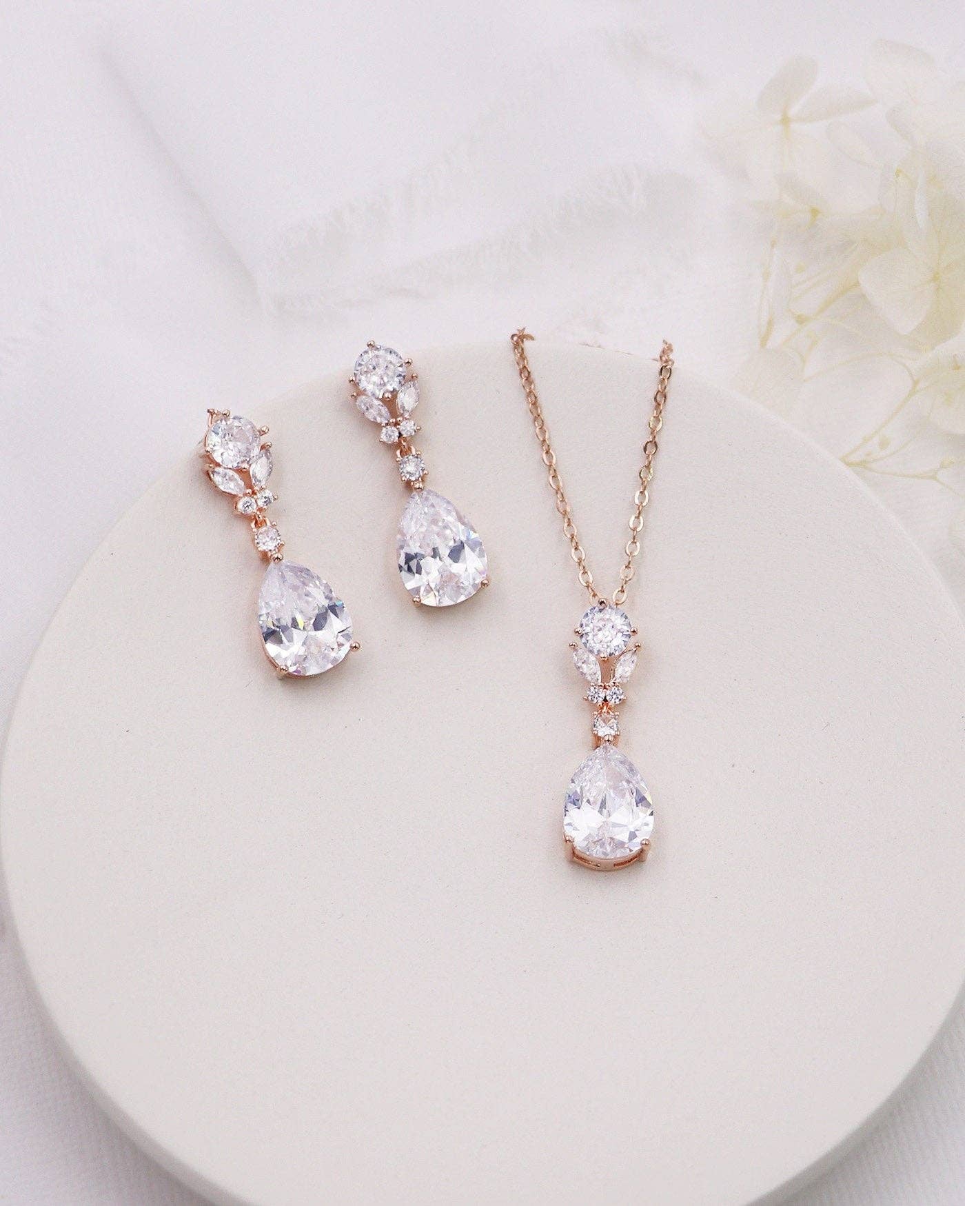 allureweddingjewelry - Wholesale Jewelry Set - Mallie Teardrop Jewelry Set2