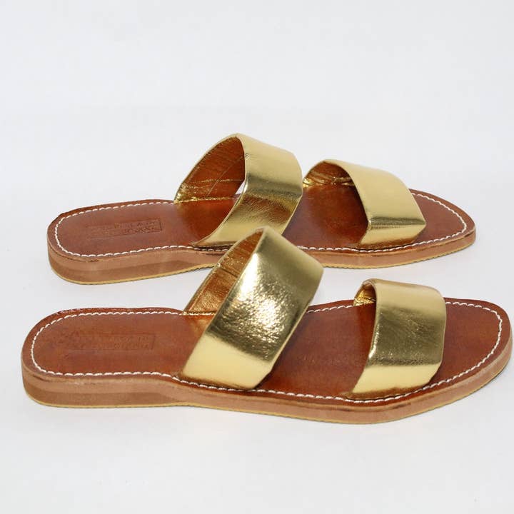 HandmadeBestSeller – wholesale Sandals – Women's – Chic Leather Slides for Timeless Summer Style4