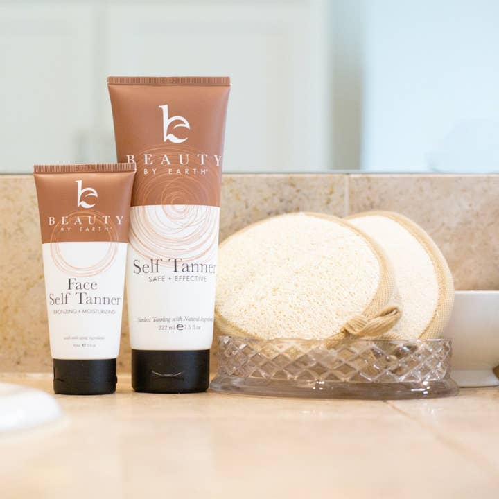 Beauty By Earth - Wholesale Loofah - Exfoliating Loofah Pads for Shower (Pack of 2)2