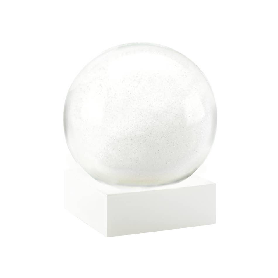 CoolSnowGlobes - Wholesale Snow globe - Serenity Sphere White Snow Globe
