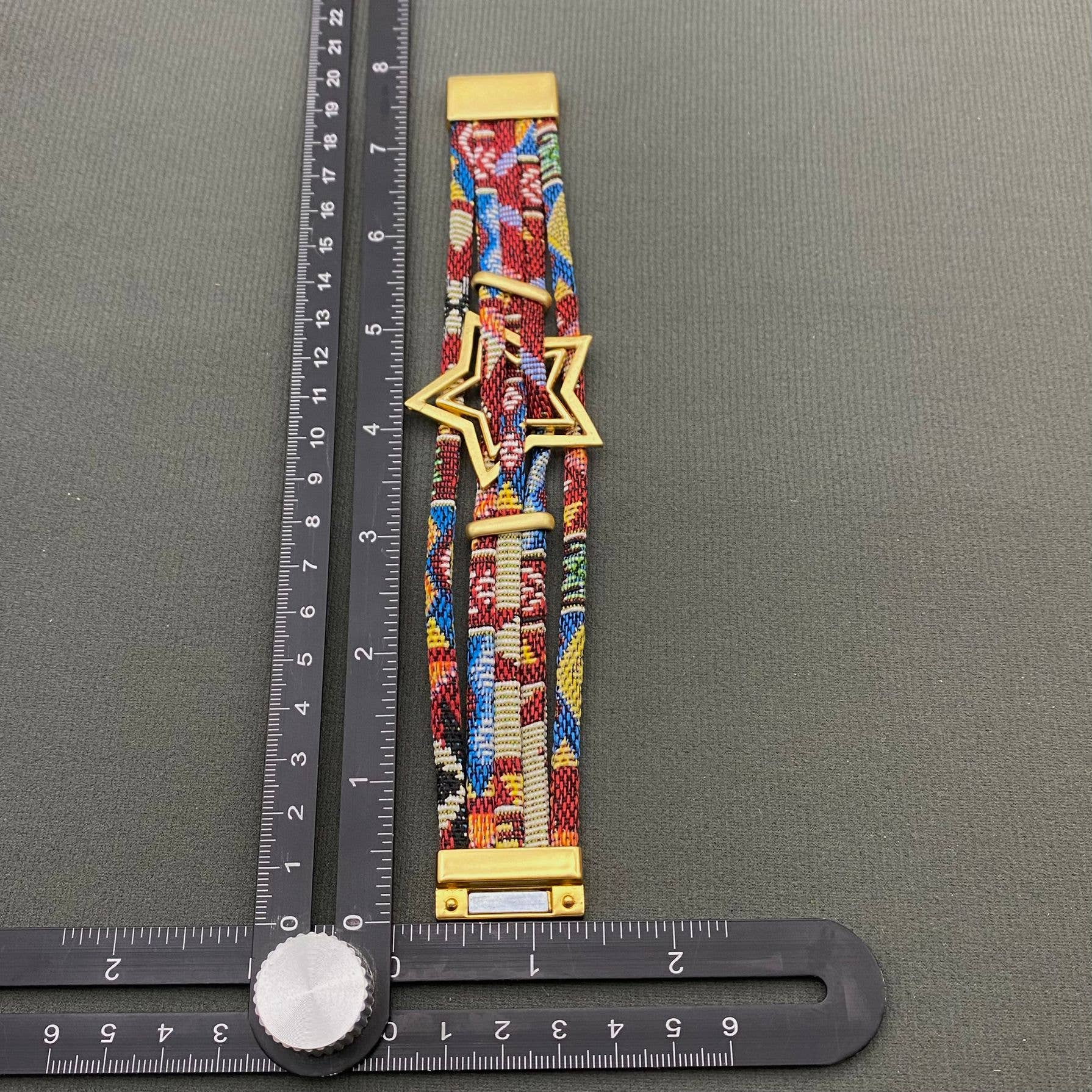 Mio Queena - Wholesale Bangle Bracelet - Star Multi-layer Braided Rope Magnetic Buckle Bracelet - LB5