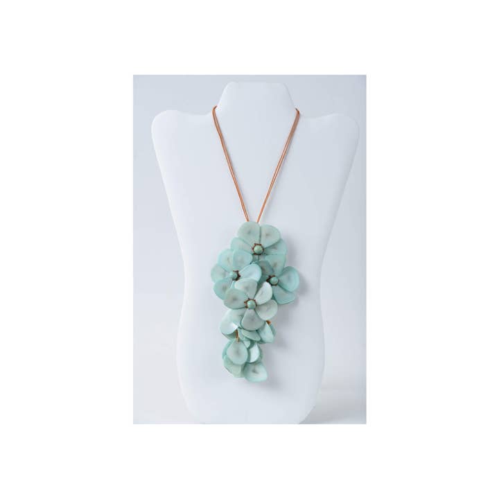 TaguArtsy - Wholesale Pendant/Charm Necklace - Holly Pendant Flower Tagua Necklace6