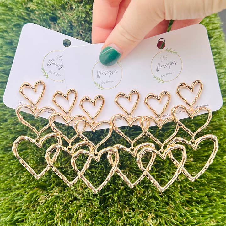 Gold Tier Hearts for wholesale by 596 Designs