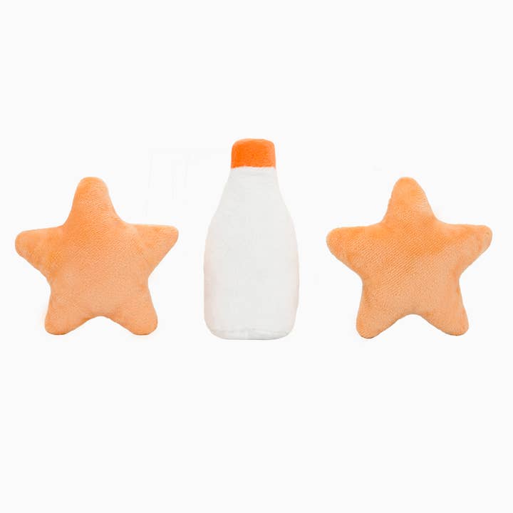 Hugsmart Products Inc - Wholesale Pet Plush Toy - Dog - HugSmart Pet - Happy Woofmas | Milk & Cookies - Plush Toy