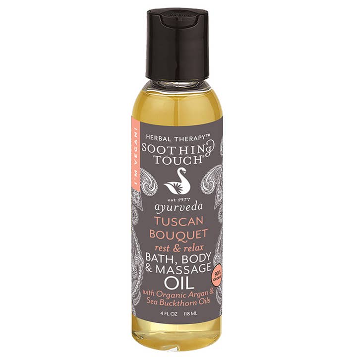 Tuscan Bouquet Organic Bath, Body & Massage Oil for wholesale by Soothing Touch