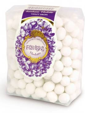 Anis de Flavigny Violet pastilles bag for wholesale by French Feast