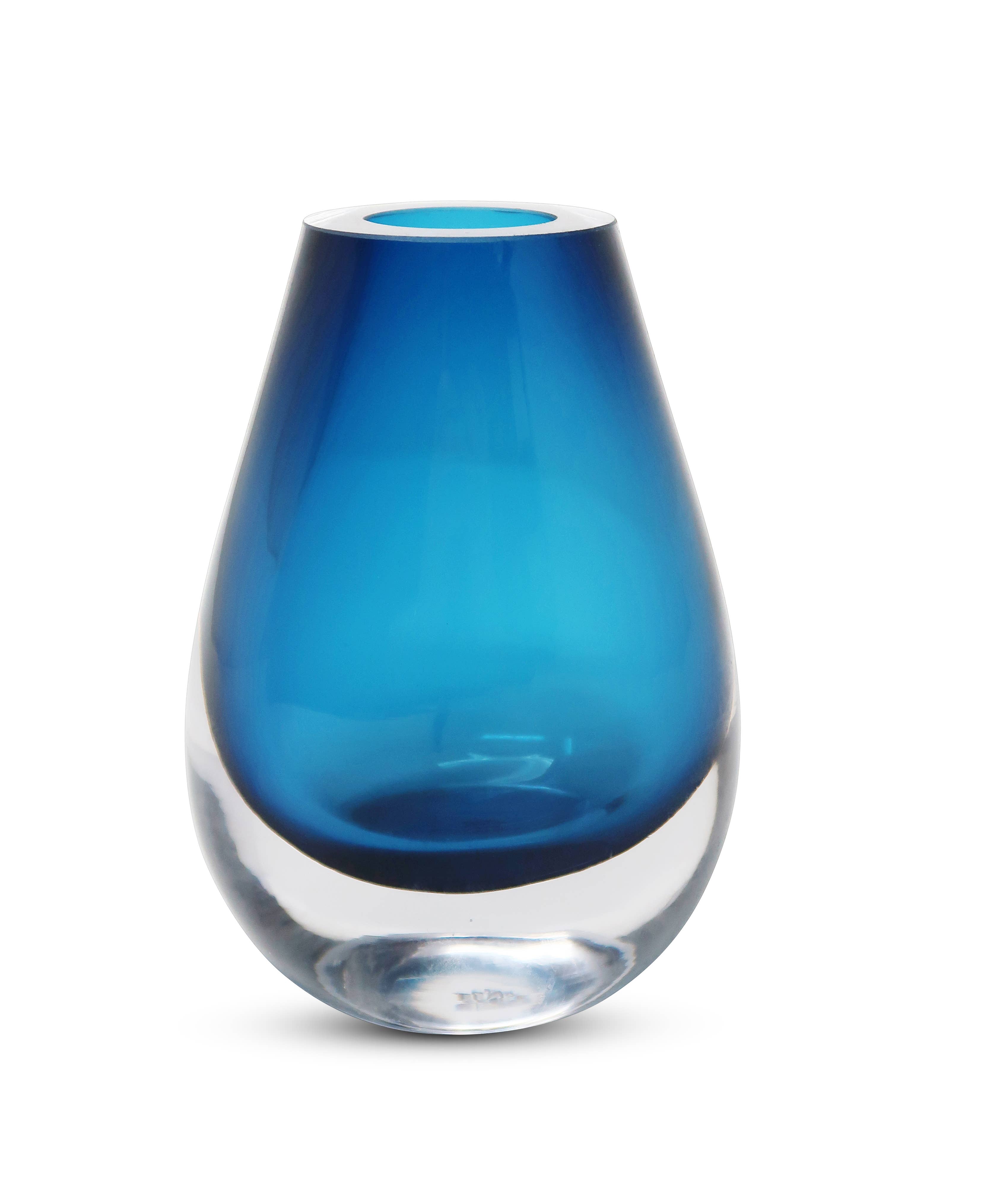 VIVIENCE - Vendita all'ingrosso Vasi - Vaso Bud in vetro blu, 16,5 cm