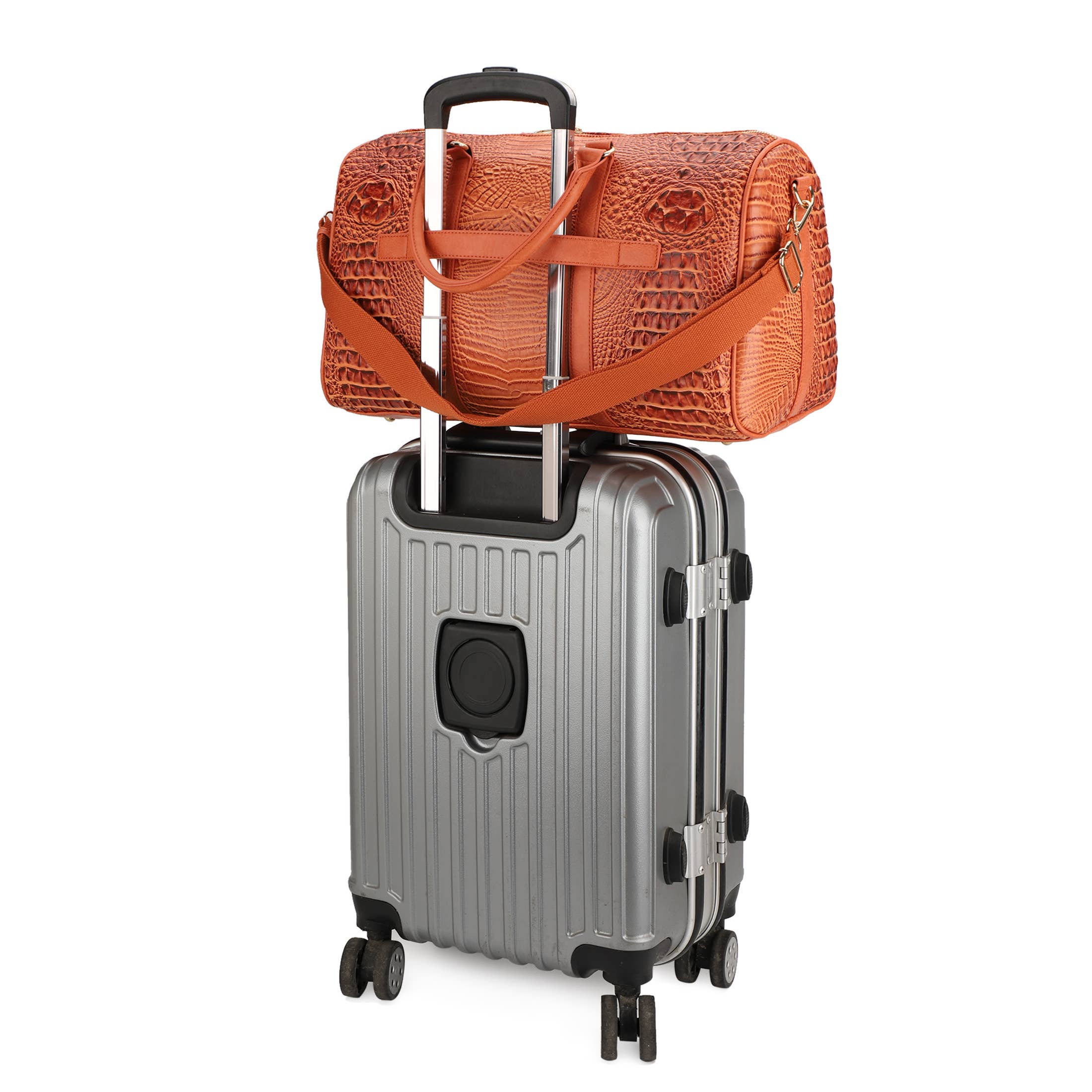 KAYLA+AVA - Wholesale Weekender Bag - Women's - Croc Embossed Duffle Bag Travel Bag Weekender Bag Gym Bag3