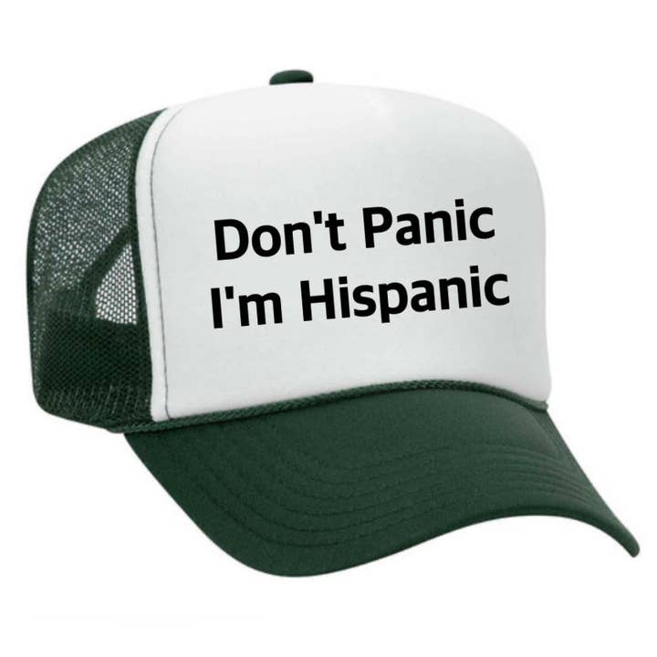 Inappropriate Trucker Hats – boné - Unissexo por atacado – Não entre em pânico, eu sou hispânico Chapéu Trucker