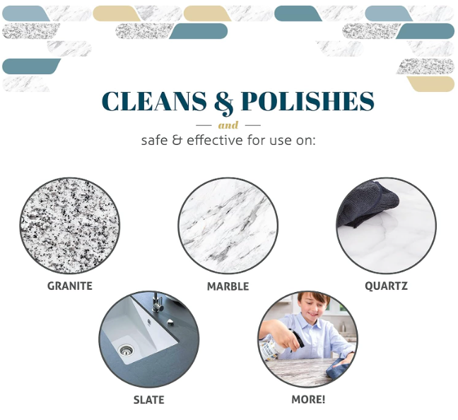 Therapy Clean - Vendita all'ingrosso Detergente per granito - Detergente e lucidante per granito e pietra, 16 oz14