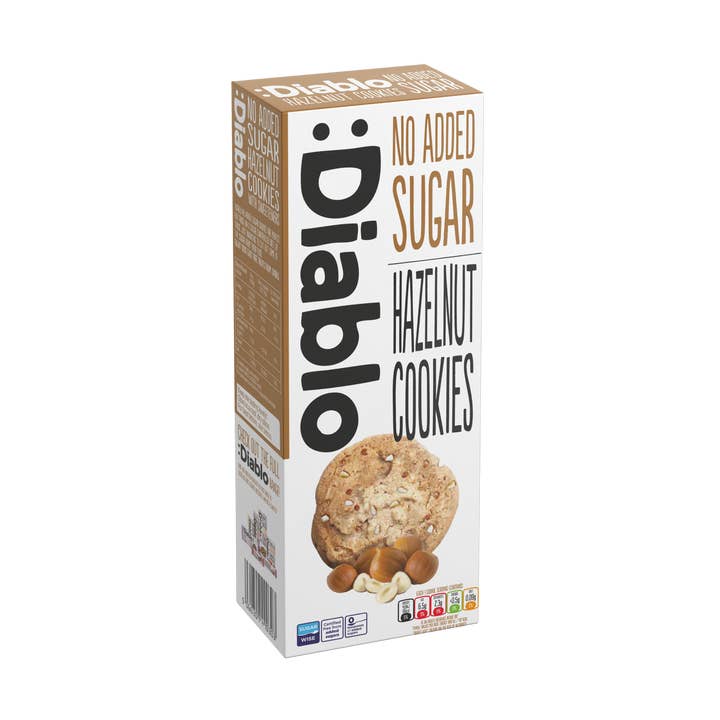 :Diablo Hazelnut Cookies 135g for wholesale by Diablo Sugar Free