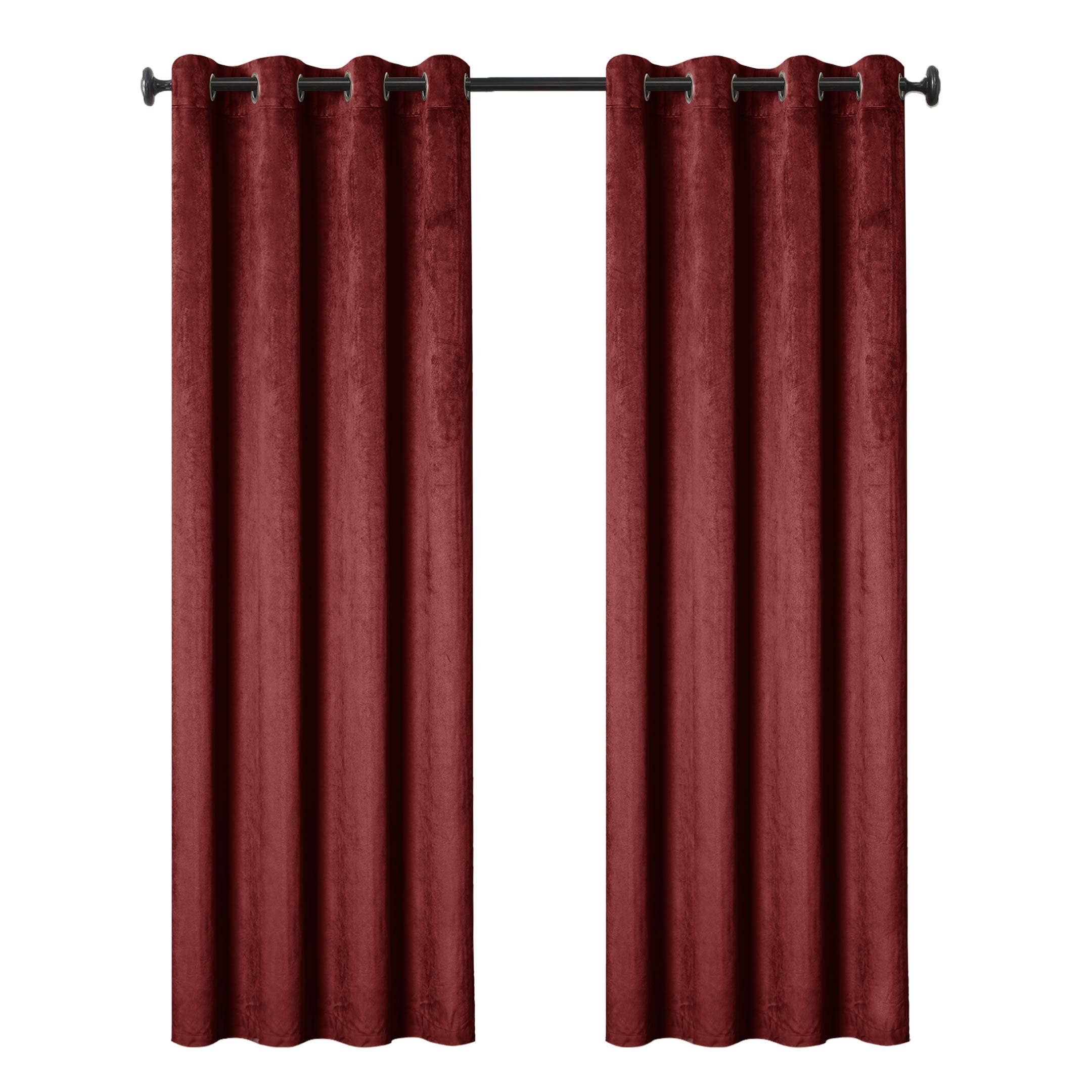 Cottonpassion_US - Vente Rideaux - rideaux de fenêtre en velours à isolation thermique à œillets et écharpe4