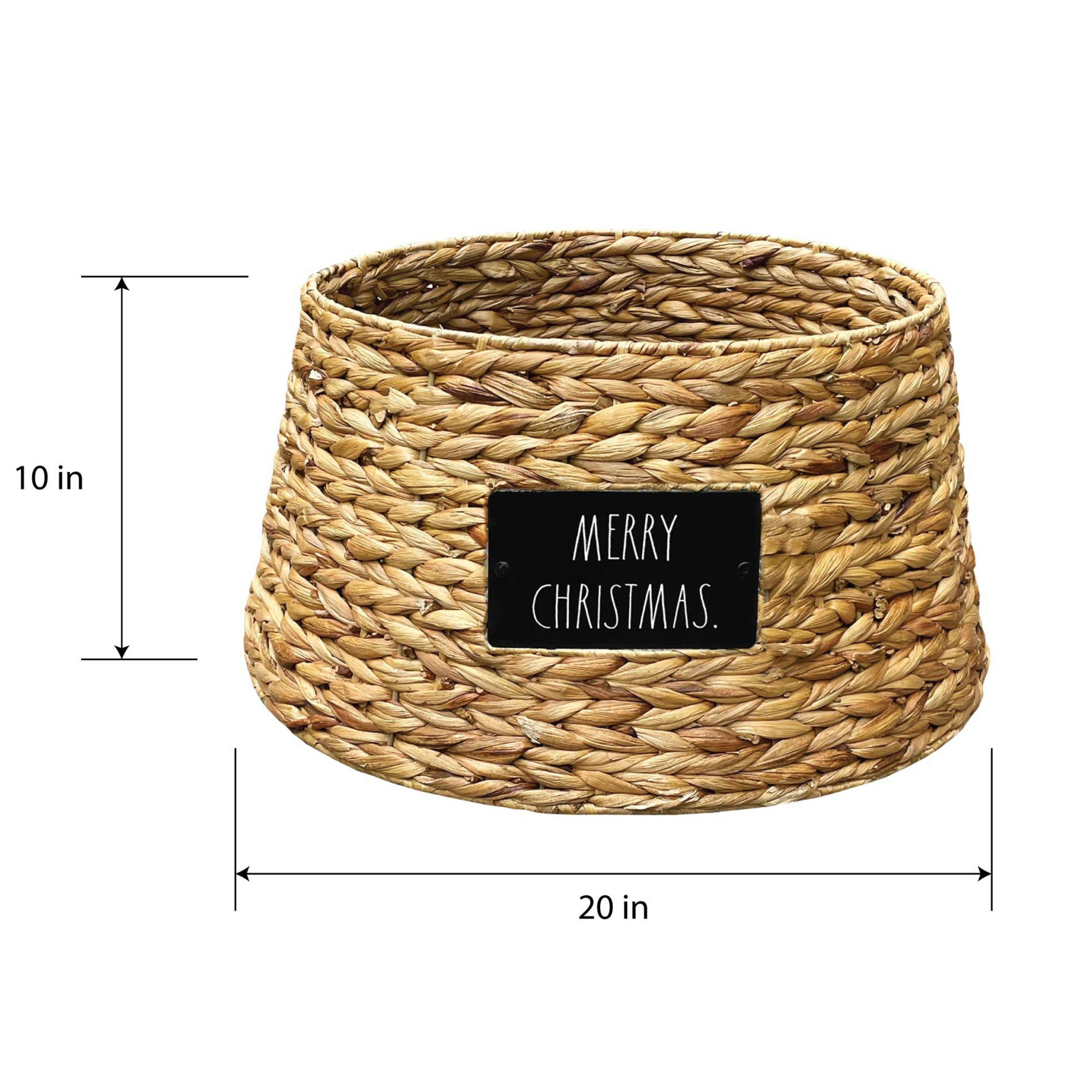 DesignStyles Home - Wholesale Kerstboomrok - Rae Dunn Ronde Geweven Kerstboomkraag2