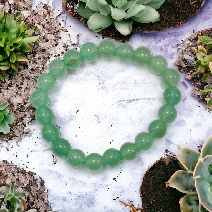 Bracciale in avventurina verde per la vendita all'ingrosso da parte di Amethyst Treasures