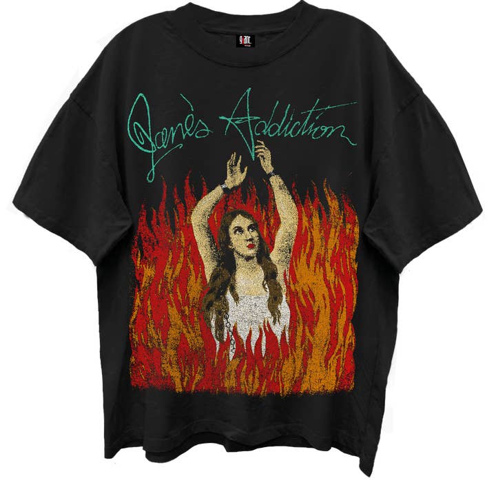 Camiseta Janes Addiction Burning Lady Limo Enzyme Wash para venta al por mayor de GMerch LLC