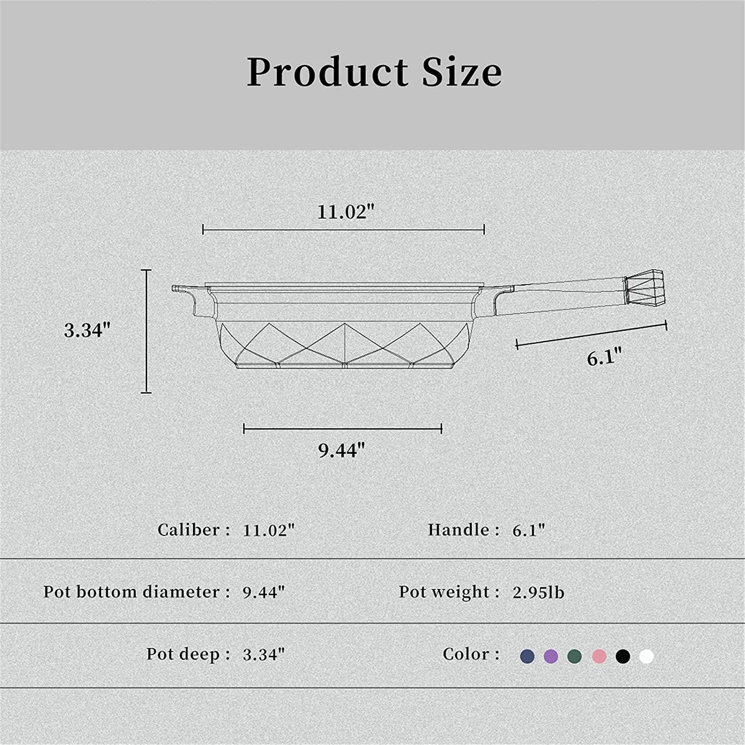 Tiborang - Vente Marmites - Poêle wok multifonction 8 en 1 antiadhésive verte de 11 po de Tiborang9
