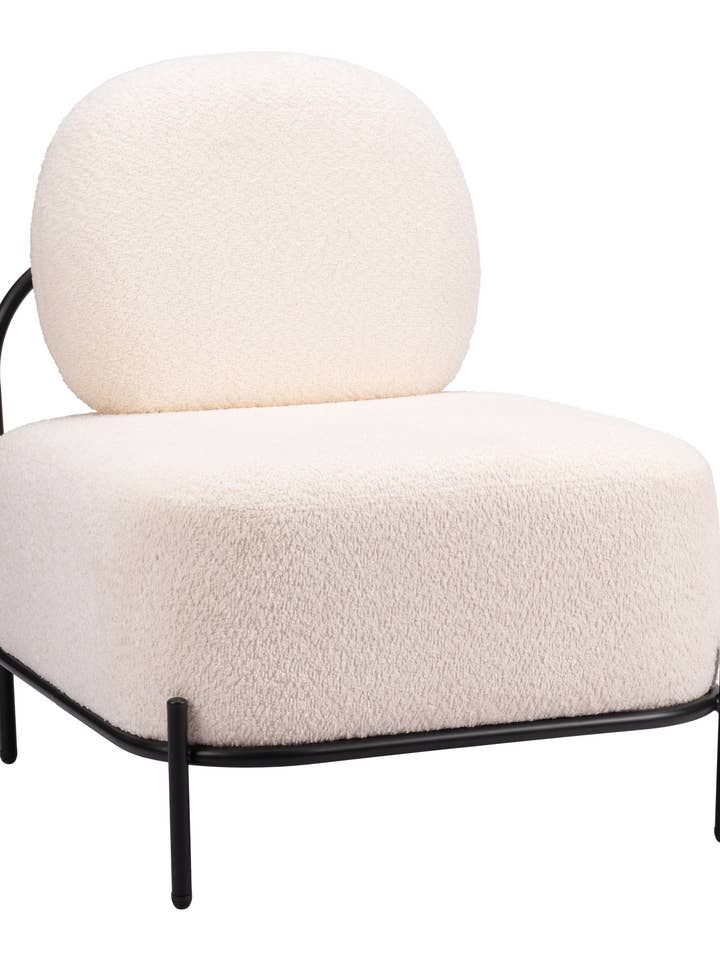 Sillón decorativo Arendal en color vainilla para venta al por mayor de Zuo Modern