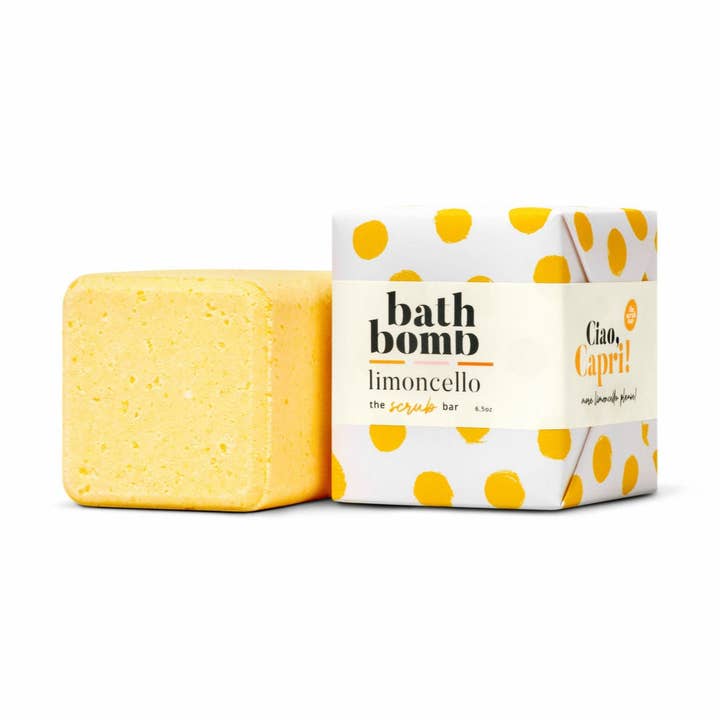 Ciao Capri- Limoncello Lemon Bath Bomb 6.5 oz for wholesale by The Scrub Bar