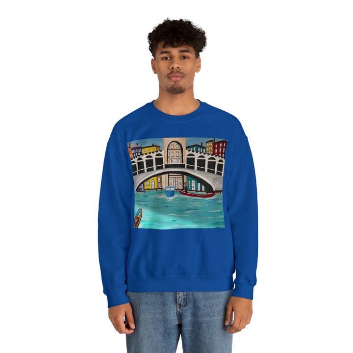 Venice Italy Crewneck Sweatshirt for wholesale by See Joy Creative