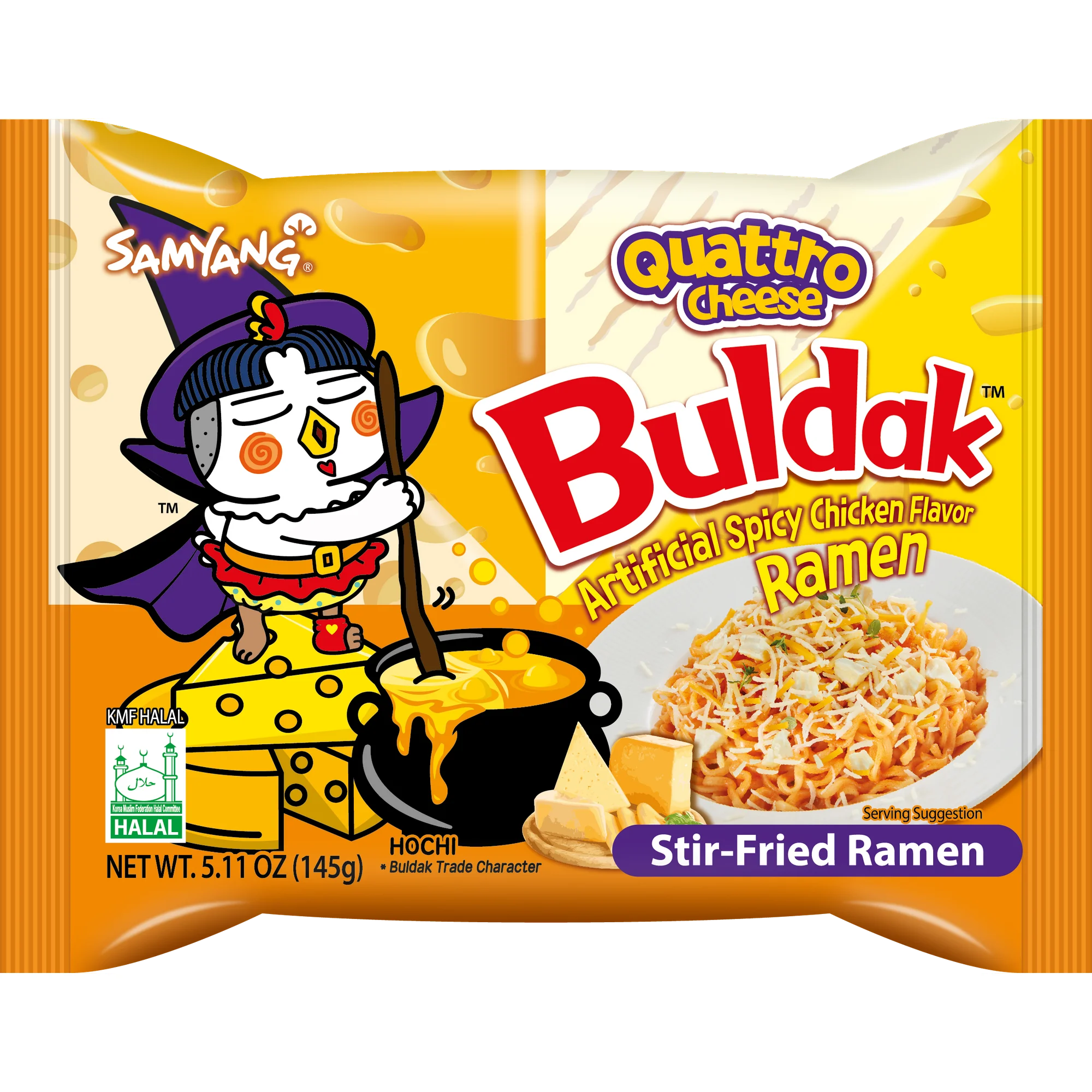 Global Bite Co - Wholesale Ramen - Buldak Quattro Cheese Ramen 5pck1